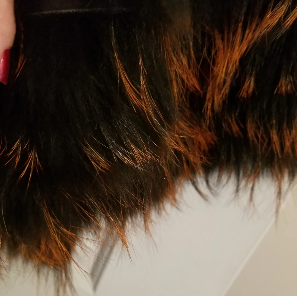 Fox Fur Cape Poncho Jacket - Picture 9 of 16